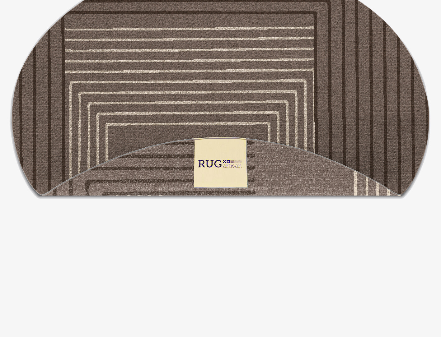Chassis Minimalist Oval Flatweave New Zealand Wool Custom Rug by Rug Artisan