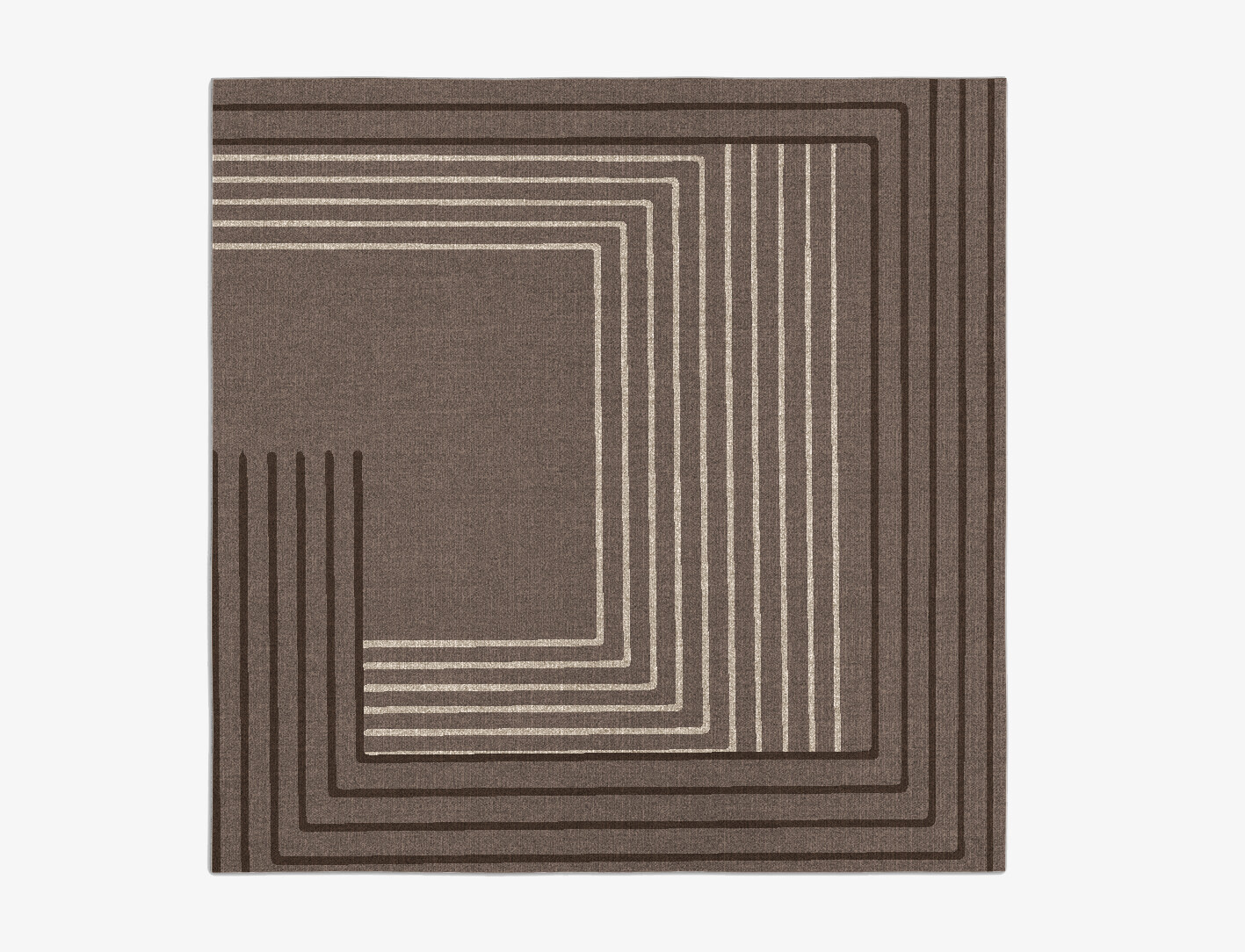 Chassis Minimalist Square Flatweave New Zealand Wool Custom Rug by Rug Artisan