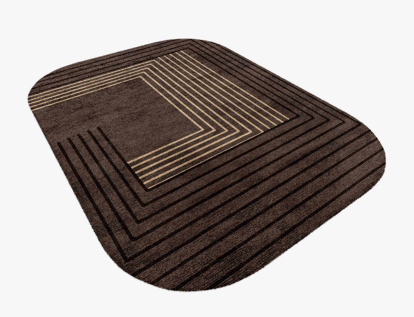 Chassis Minimalist Oblong Hand Knotted Bamboo Silk Custom Rug by Rug Artisan