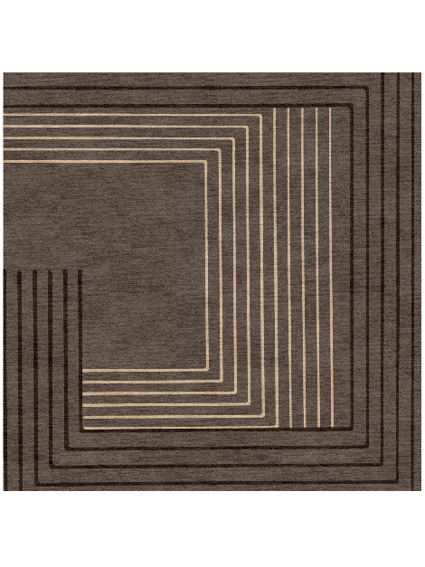 Chassis Minimalist Square Hand Knotted Tibetan Wool Custom Rug by Rug Artisan