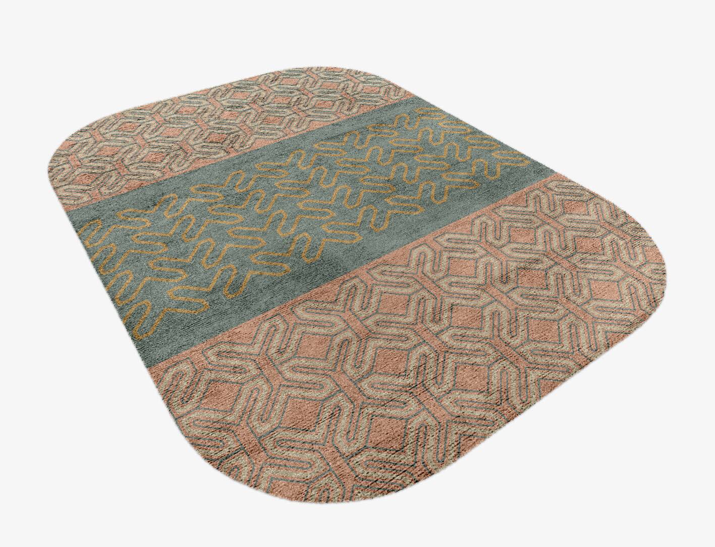 Chastity Blue Royal Oblong Hand Knotted Bamboo Silk Custom Rug by Rug Artisan