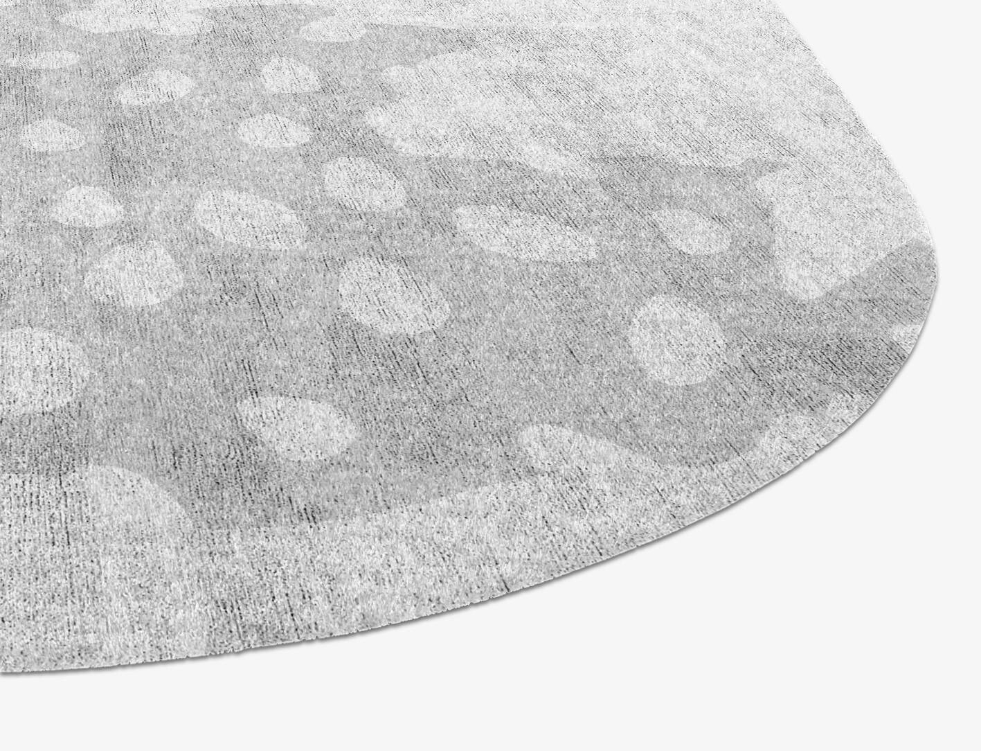 Checked Marble Terrazzo Play Eight Hand Knotted Bamboo Silk Custom Rug by Rug Artisan