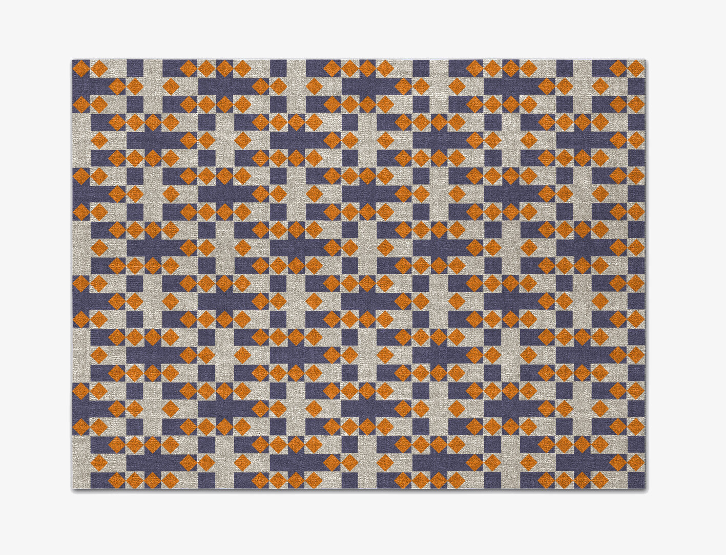 Checkers Geometric Rectangle Flatweave New Zealand Wool Custom Rug by Rug Artisan