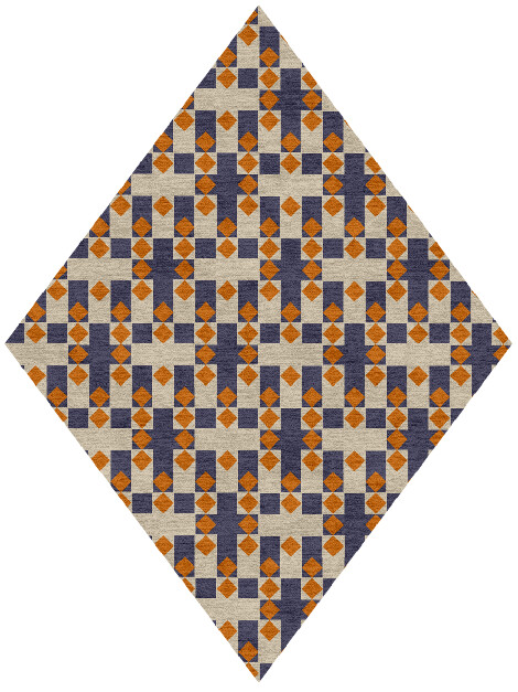 Checkers Geometric Diamond Hand Knotted Tibetan Wool Custom Rug by Rug Artisan