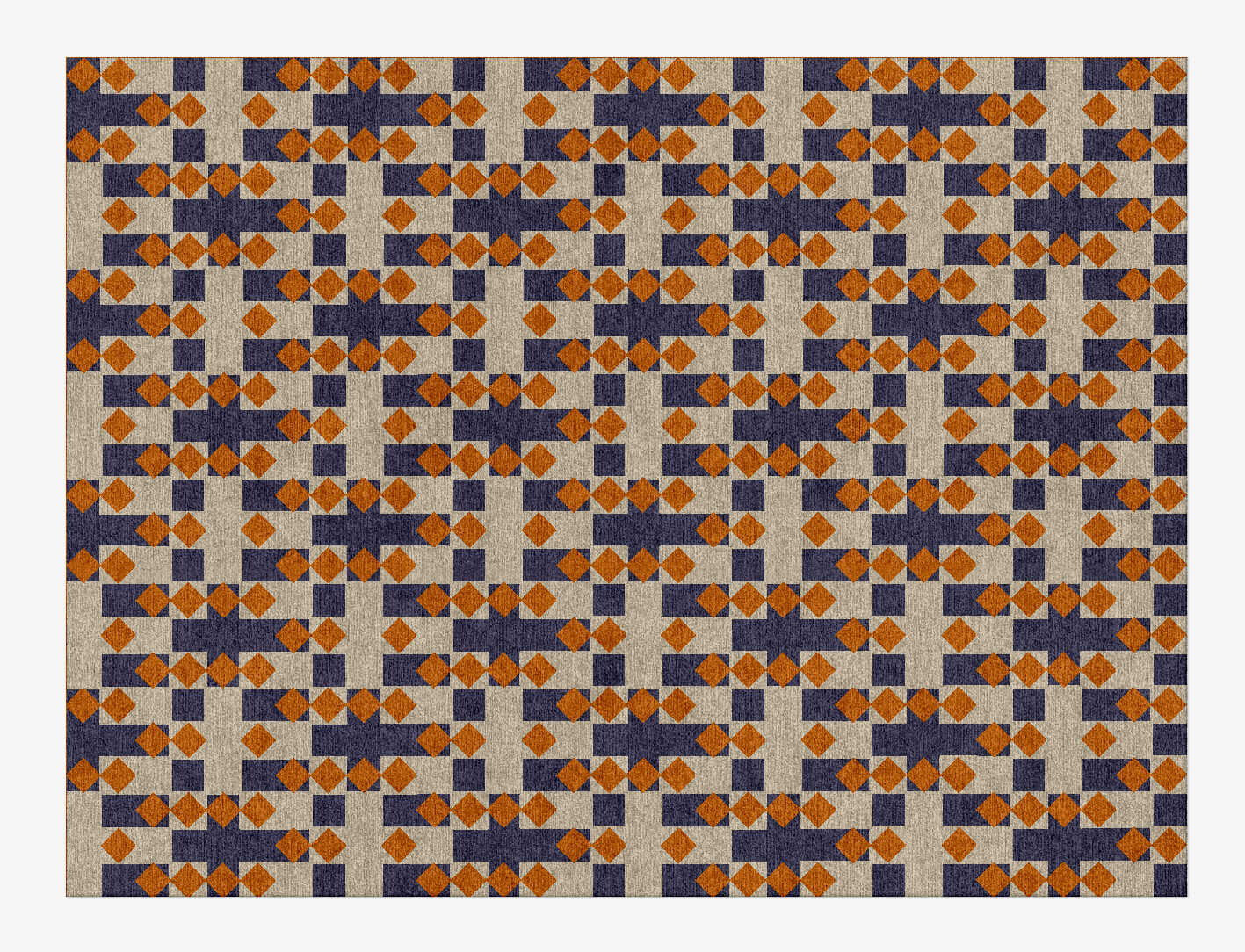 Checkers Geometric Rectangle Hand Knotted Tibetan Wool Custom Rug by Rug Artisan
