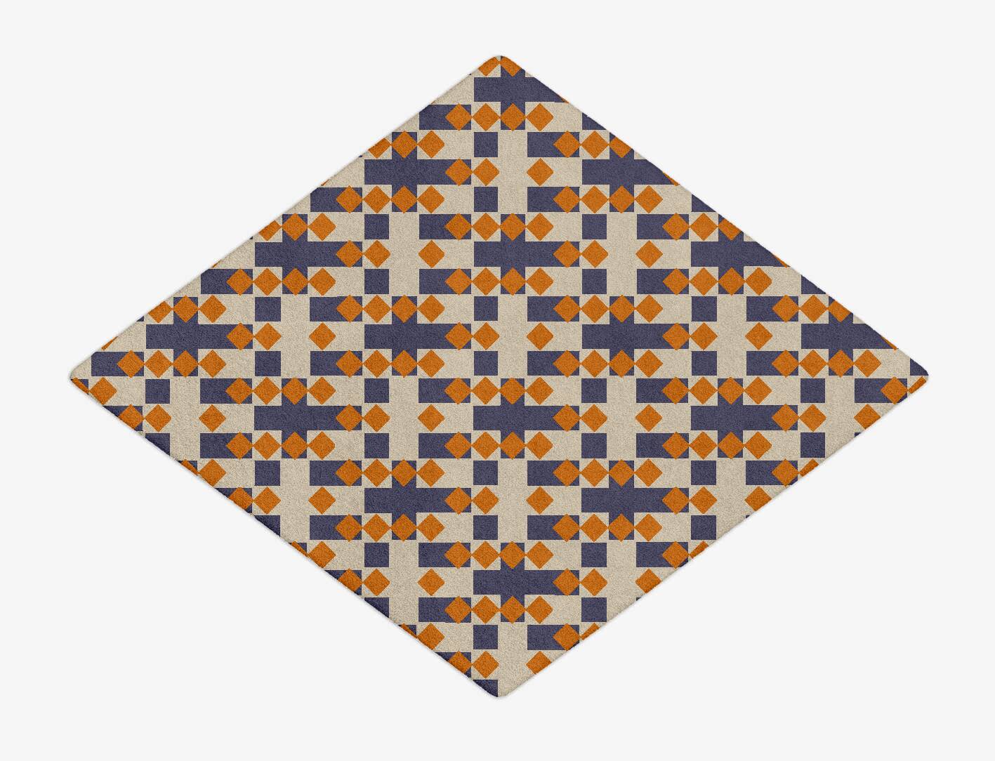 Checkers Geometric Diamond Hand Tufted Pure Wool Custom Rug by Rug Artisan