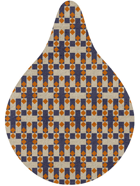 Checkers Geometric Drop Hand Tufted Pure Wool Custom Rug by Rug Artisan