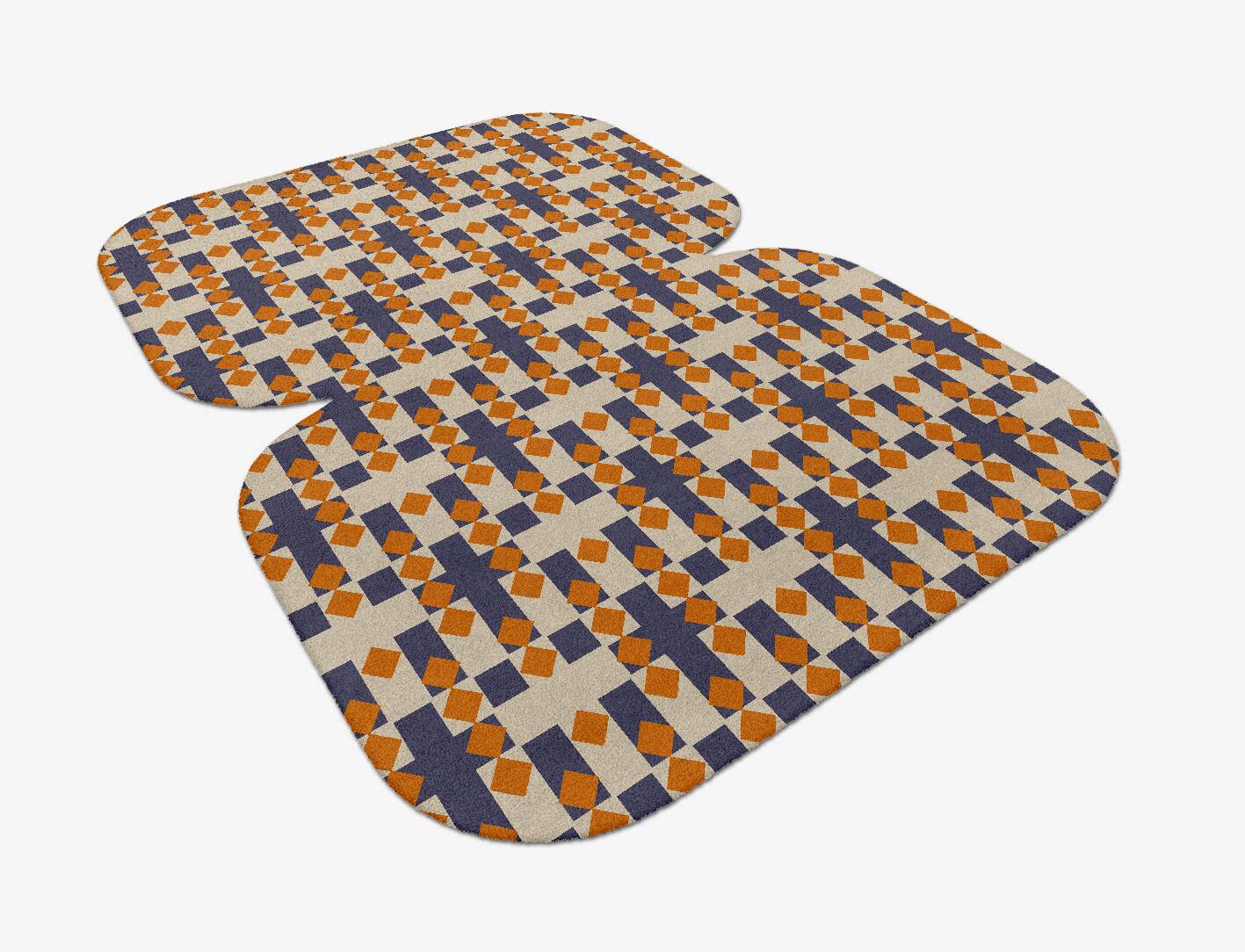 Checkers Geometric Eight Hand Tufted Pure Wool Custom Rug by Rug Artisan