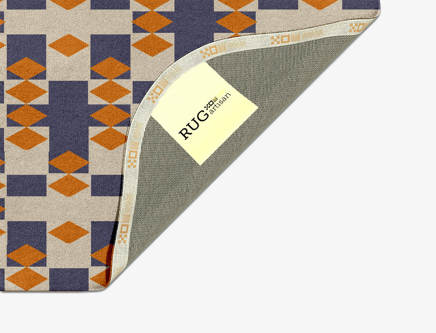 Checkers Geometric Oblong Hand Tufted Pure Wool Custom Rug by Rug Artisan