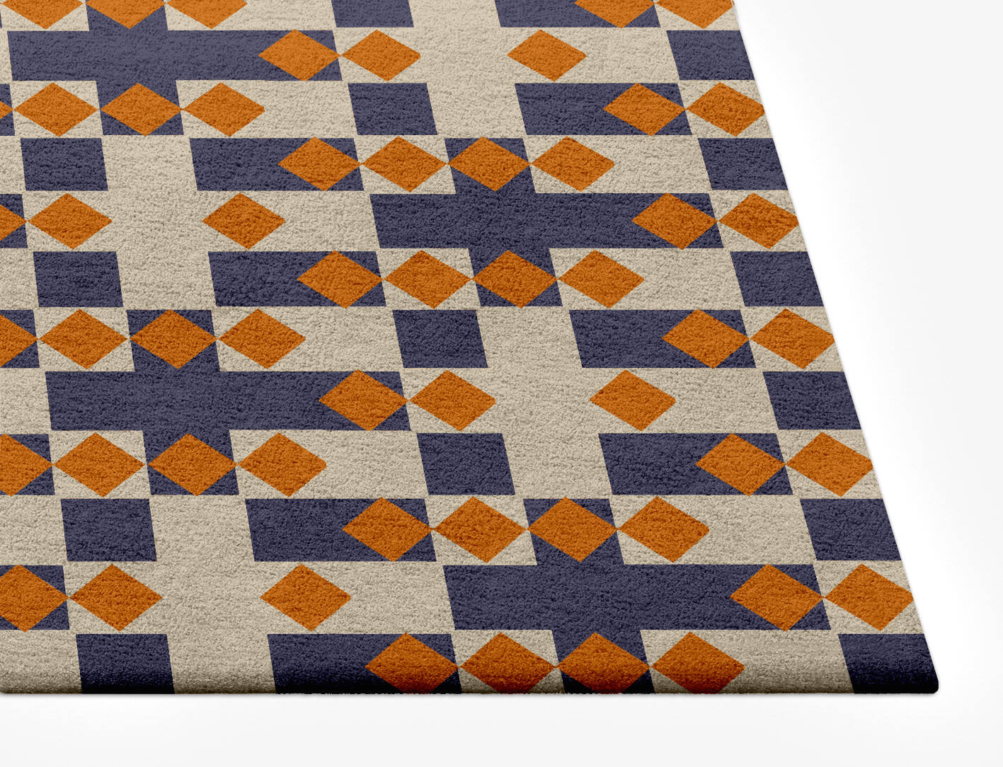 Checkers Geometric Rectangle Hand Tufted Pure Wool Custom Rug by Rug Artisan