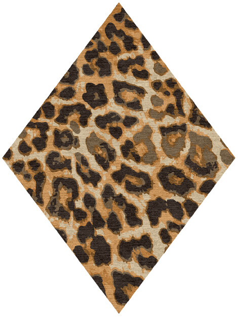Cheetah Spots Animal Prints Diamond Hand Knotted Tibetan Wool Custom Rug by Rug Artisan