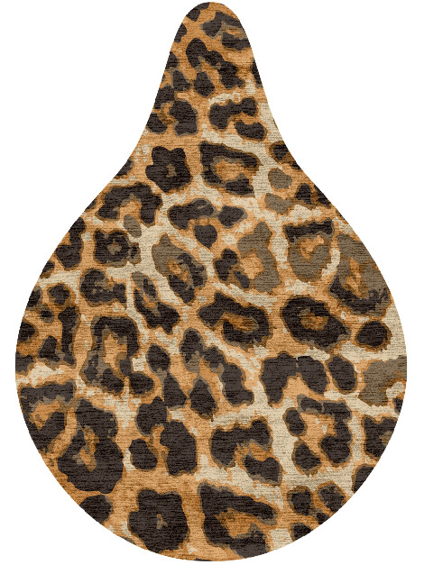 Cheetah Spots Animal Prints Drop Hand Knotted Bamboo Silk Custom Rug by Rug Artisan