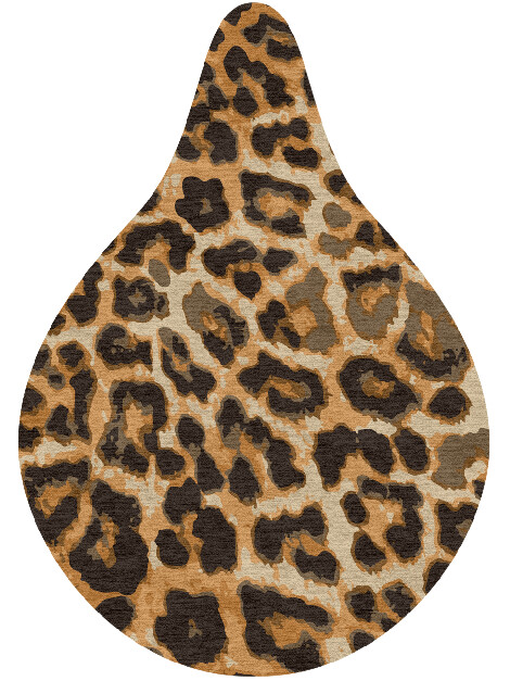 Cheetah Spots Animal Prints Drop Hand Knotted Tibetan Wool Custom Rug by Rug Artisan