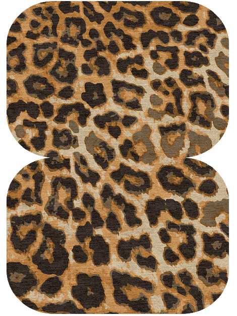 Cheetah Spots Animal Prints Eight Hand Knotted Tibetan Wool Custom Rug by Rug Artisan