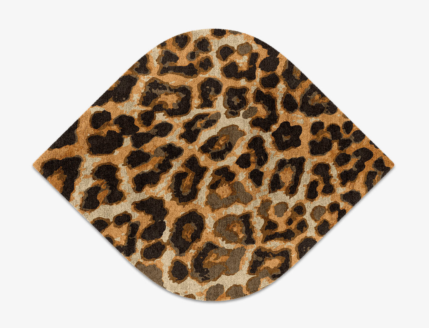Cheetah Spots Animal Prints Ogee Hand Knotted Bamboo Silk Custom Rug by Rug Artisan