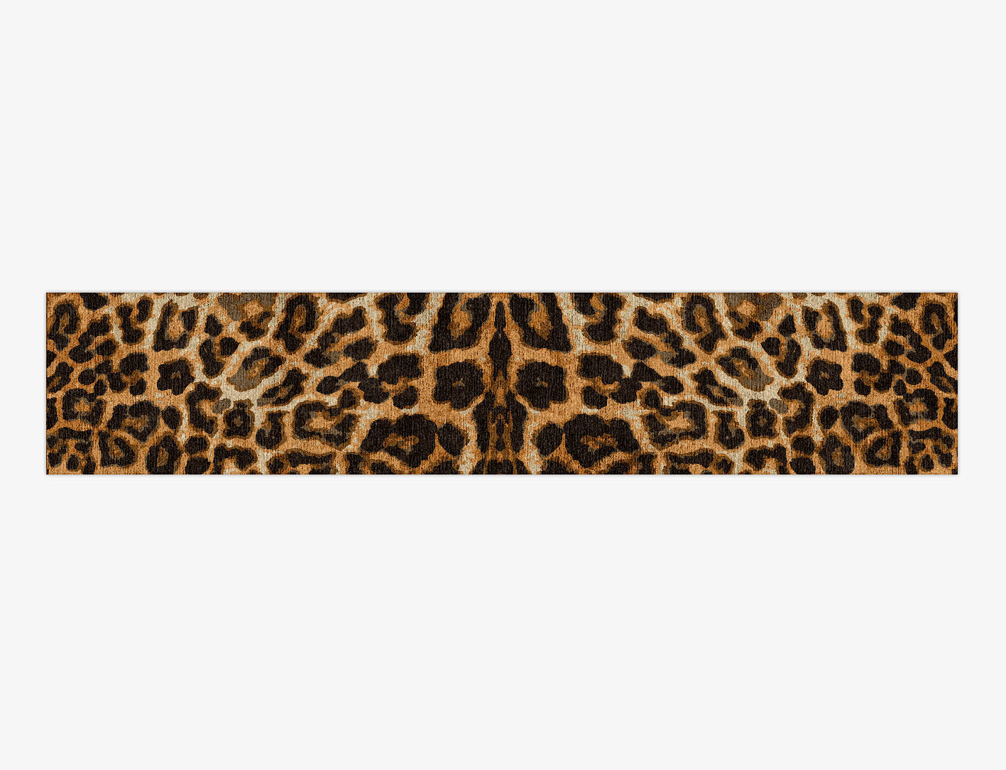 Cheetah Spots Animal Prints Runner Hand Knotted Bamboo Silk Custom Rug by Rug Artisan