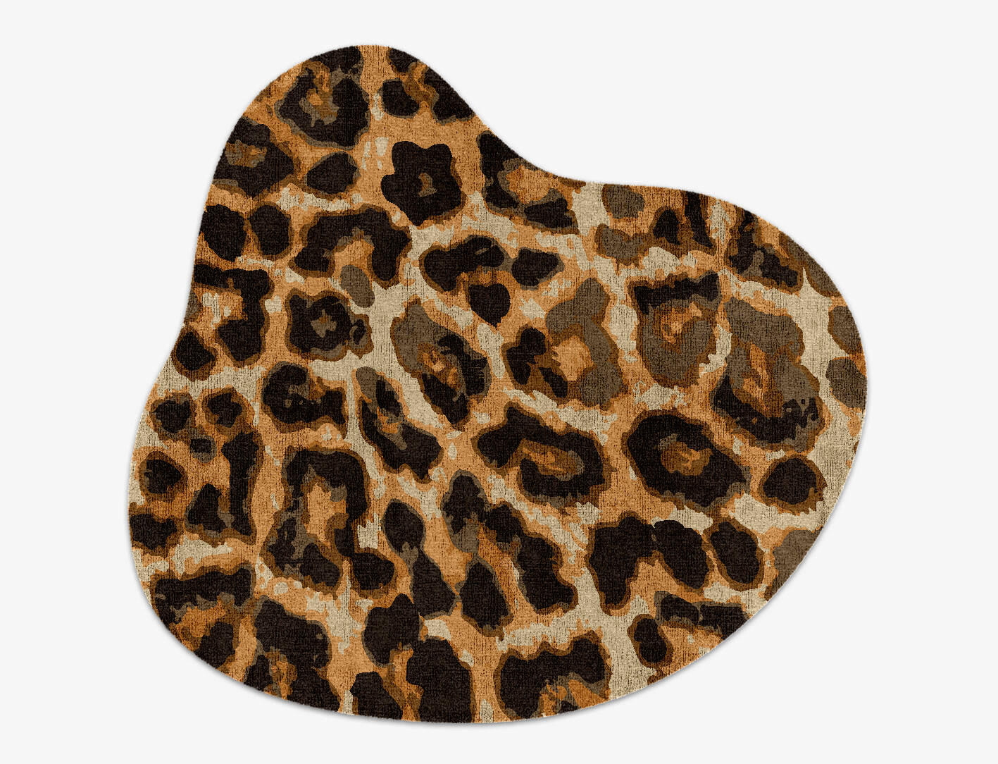 Cheetah Spots Animal Prints Splash Hand Knotted Bamboo Silk Custom Rug by Rug Artisan
