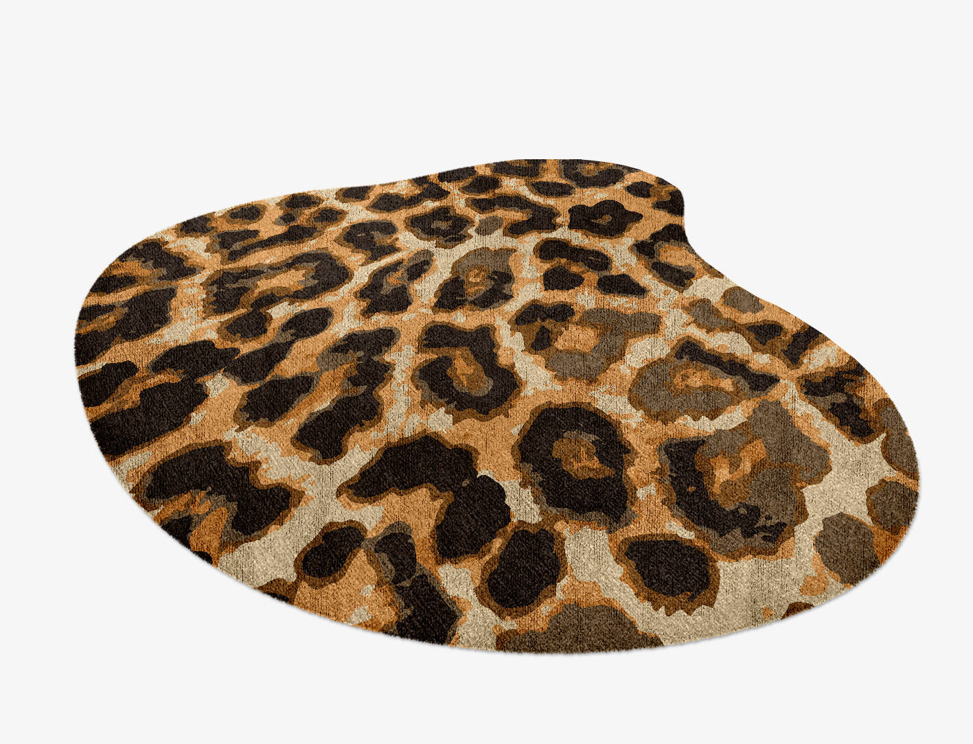 Cheetah Spots Animal Prints Splash Hand Knotted Bamboo Silk Custom Rug by Rug Artisan