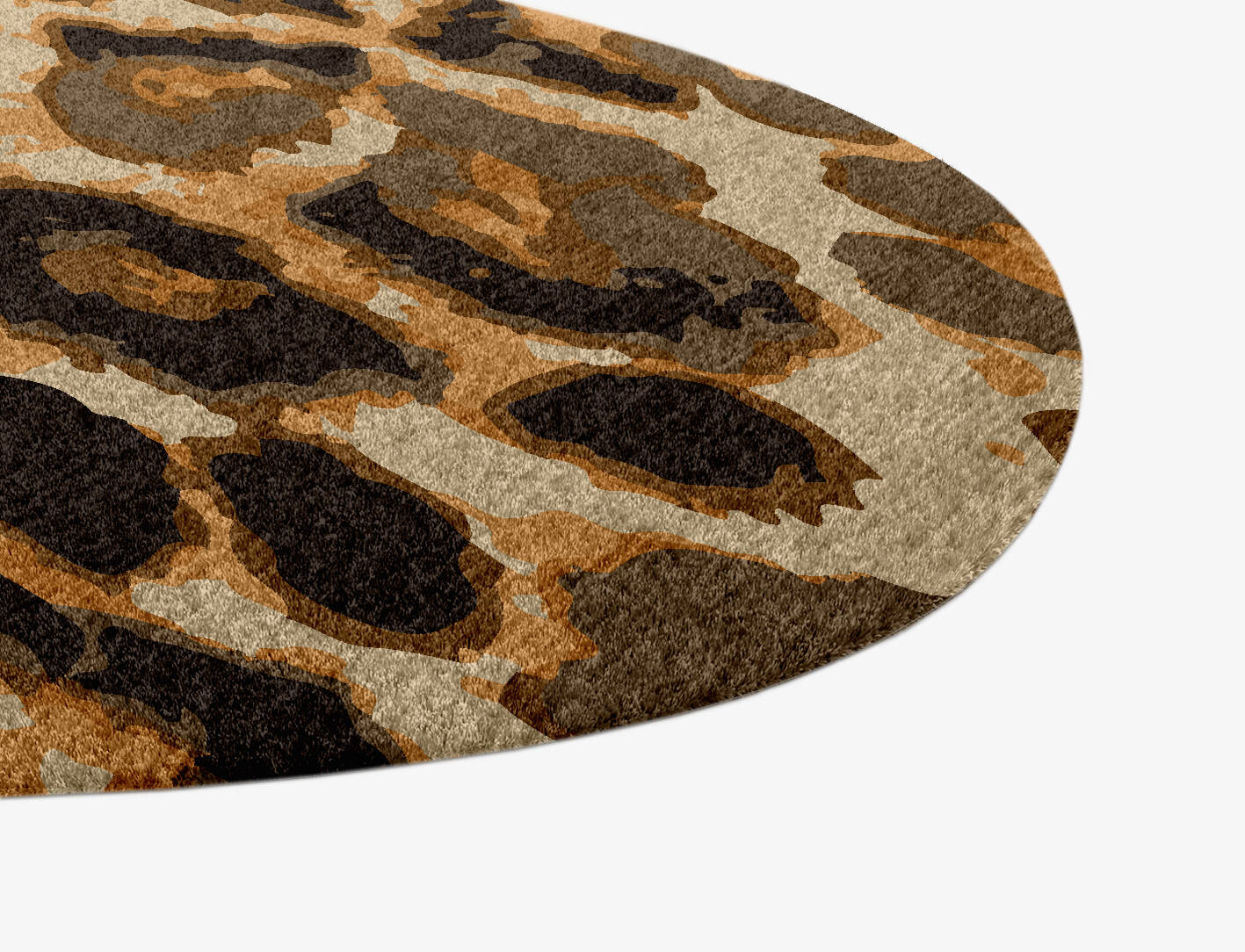 Cheetah Spots Animal Prints Splash Hand Knotted Tibetan Wool Custom Rug by Rug Artisan