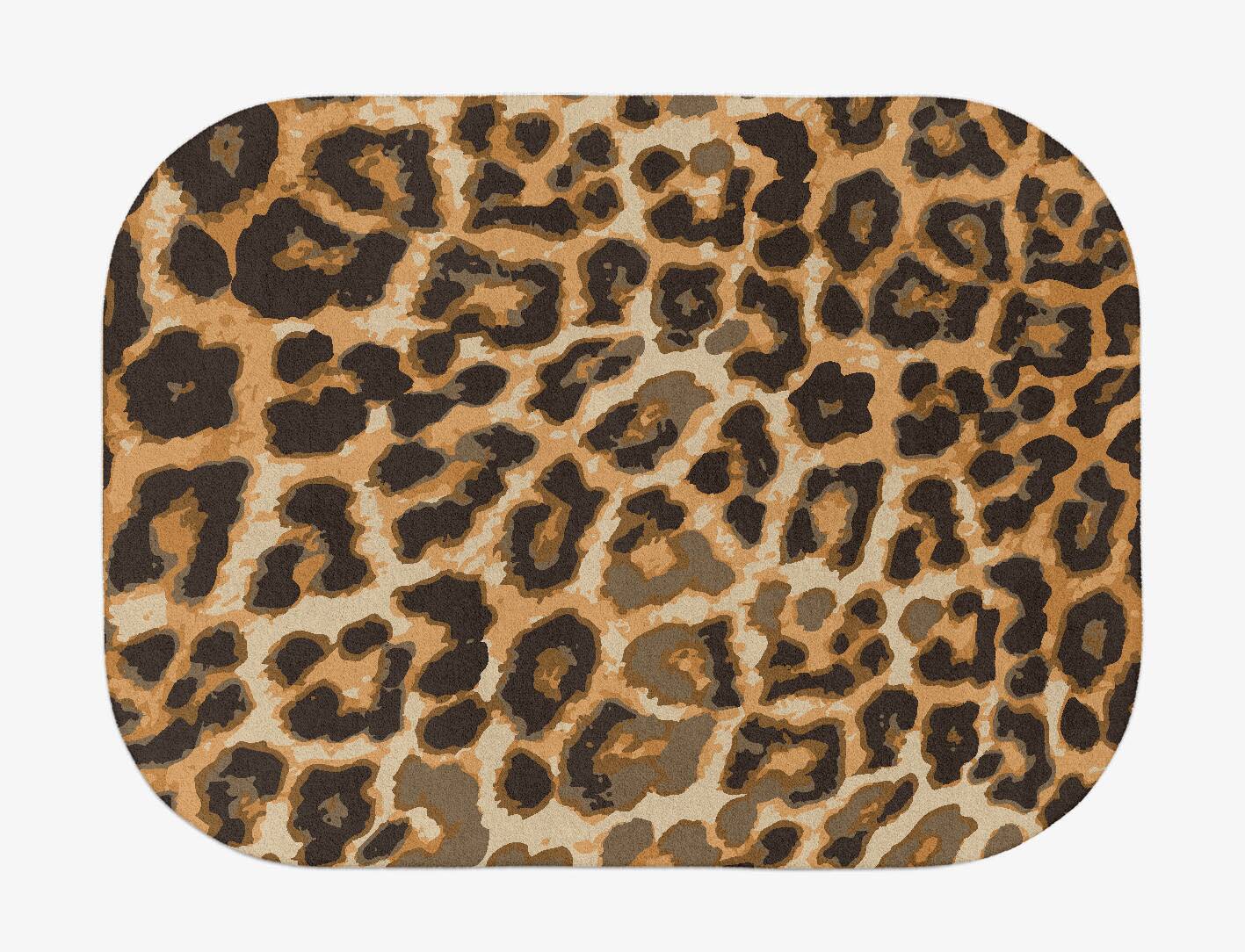 Cheetah Spots Animal Prints Oblong Hand Tufted Pure Wool Custom Rug by Rug Artisan