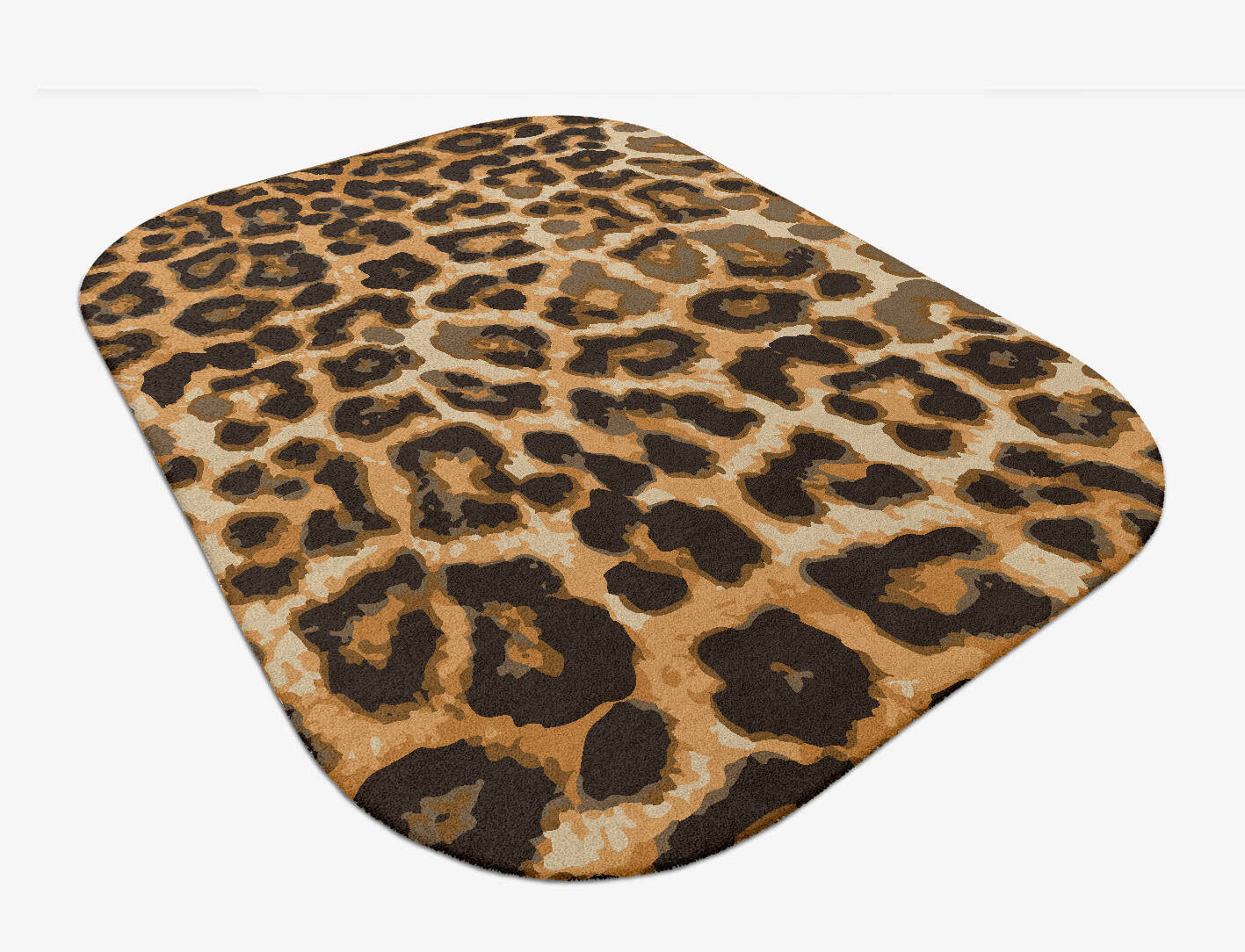 Cheetah Spots Animal Prints Oblong Hand Tufted Pure Wool Custom Rug by Rug Artisan