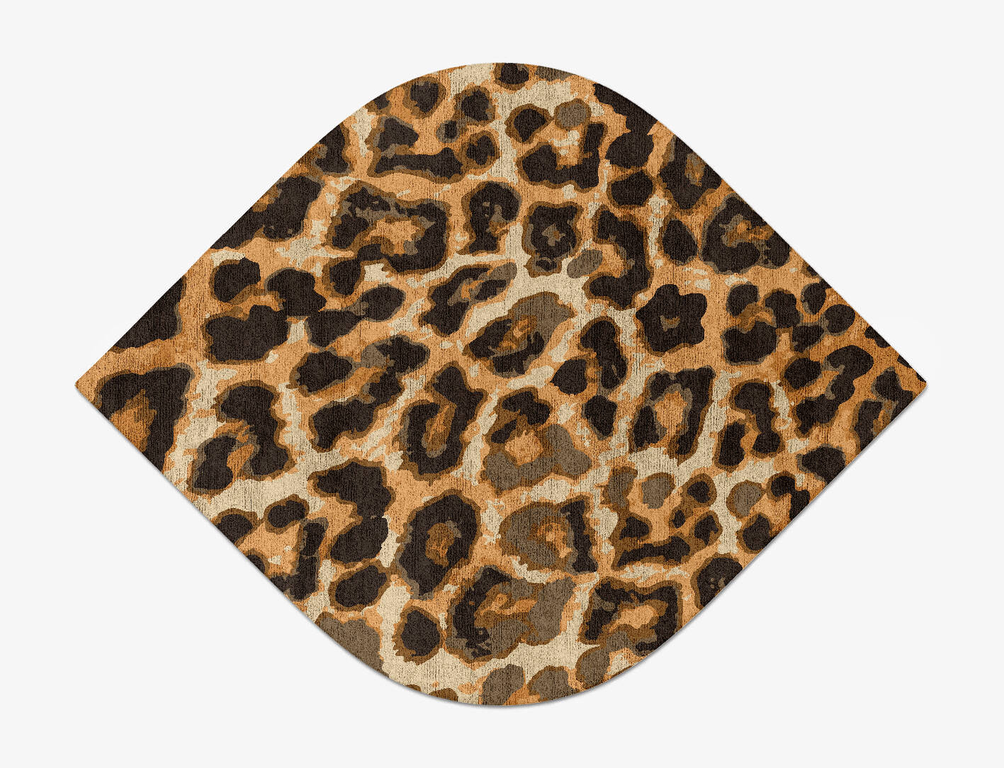 Cheetah Spots Animal Prints Ogee Hand Tufted Bamboo Silk Custom Rug by Rug Artisan