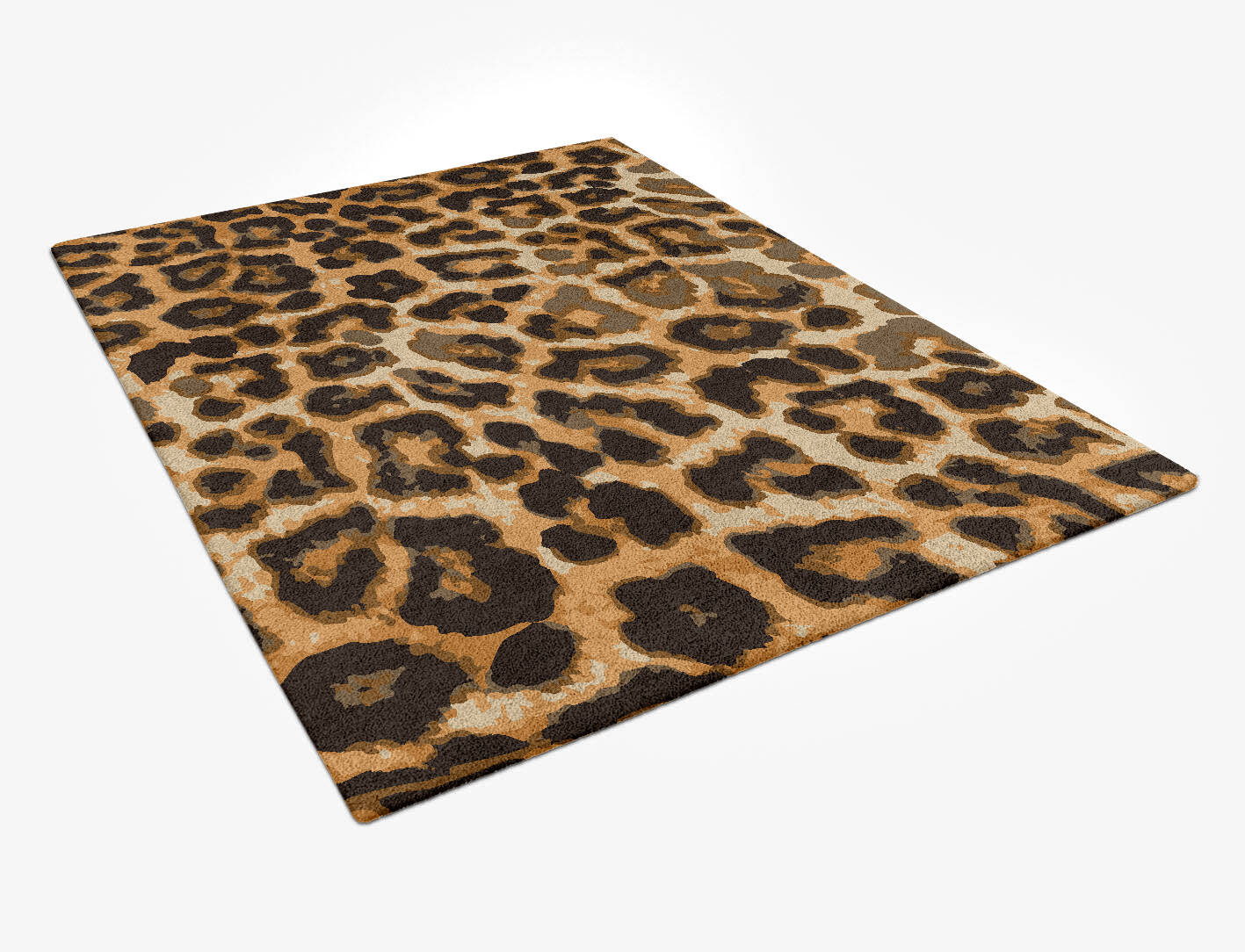 Cheetah Spots Animal Prints Rectangle Hand Tufted Pure Wool Custom Rug by Rug Artisan