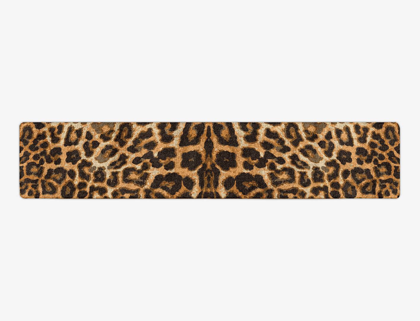 Cheetah Spots Animal Prints Runner Hand Tufted Bamboo Silk Custom Rug by Rug Artisan