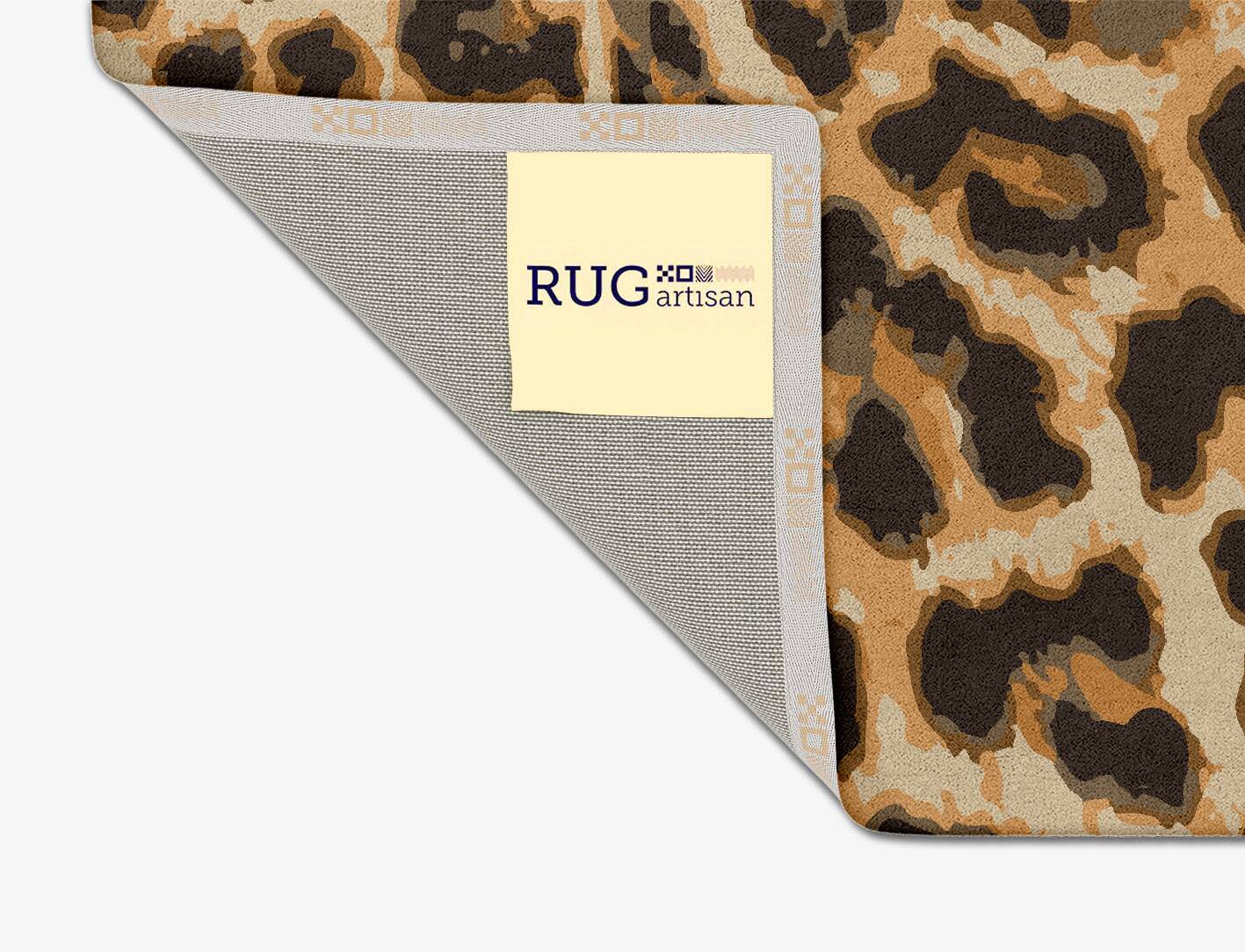 Cheetah Spots Animal Prints Square Hand Tufted Pure Wool Custom Rug by Rug Artisan