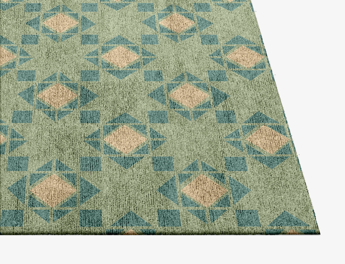 Chelsea Minimalist Square Hand Knotted Bamboo Silk Custom Rug by Rug Artisan