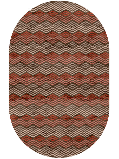 Chevron Wave Modern Geometrics Capsule Hand Knotted Bamboo Silk Custom Rug by Rug Artisan