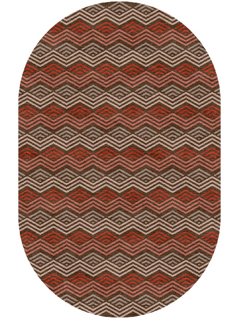 Chevron Wave Modern Geometrics Capsule Hand Knotted Tibetan Wool Custom Rug by Rug Artisan