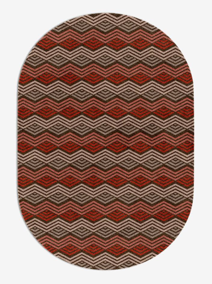 Chevron Wave Modern Geometrics Capsule Hand Knotted Tibetan Wool Custom Rug by Rug Artisan