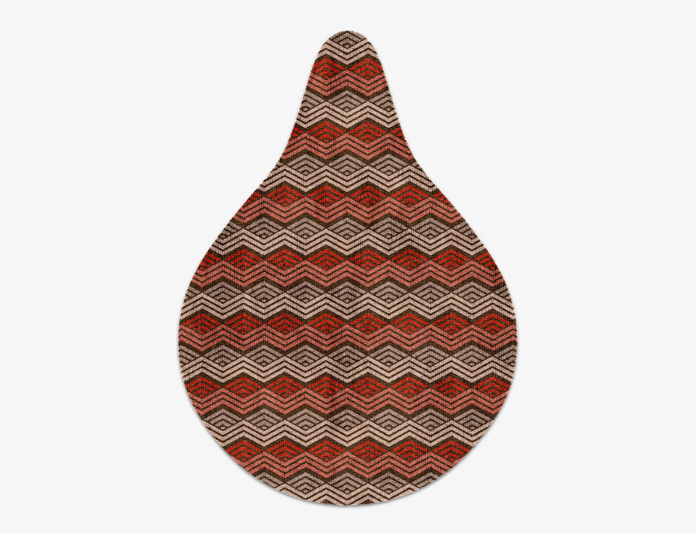 Chevron Wave Modern Geometrics Drop Hand Knotted Bamboo Silk Custom Rug by Rug Artisan