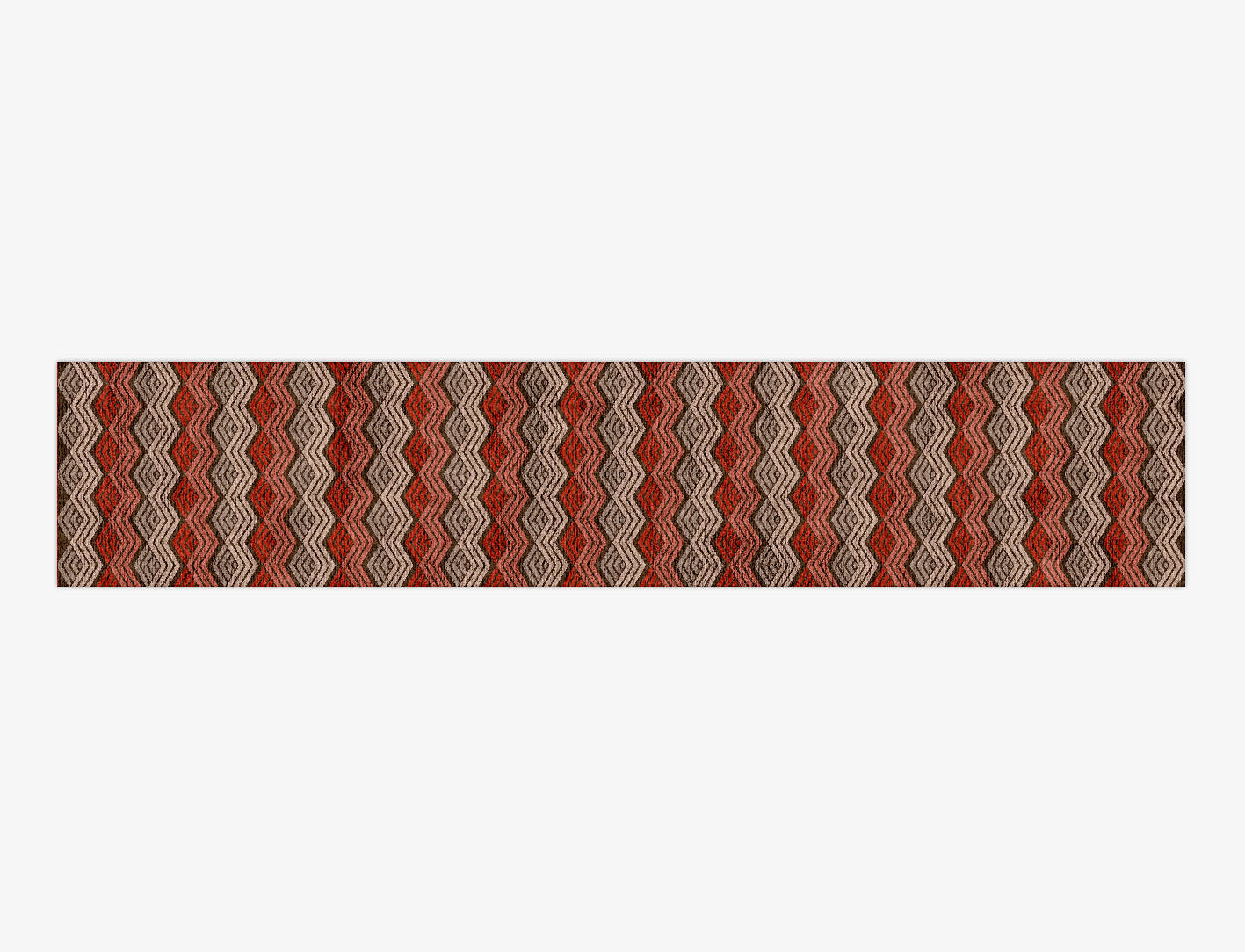 Chevron Wave Modern Geometrics Runner Hand Knotted Bamboo Silk Custom Rug by Rug Artisan