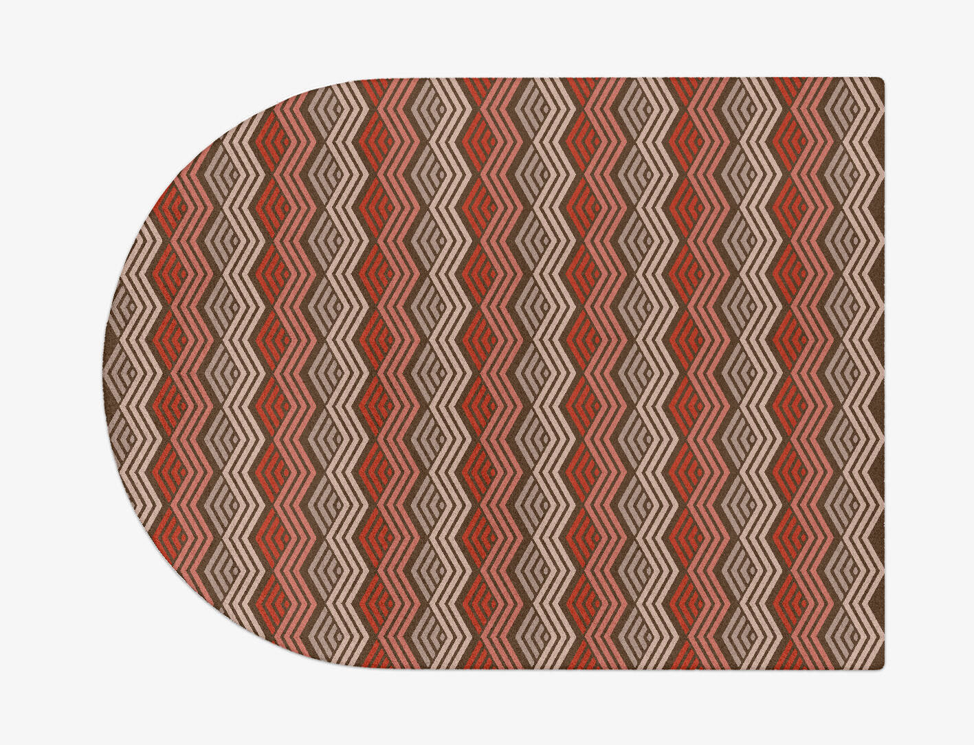 Chevron Wave Modern Geometrics Arch Hand Tufted Pure Wool Custom Rug by Rug Artisan