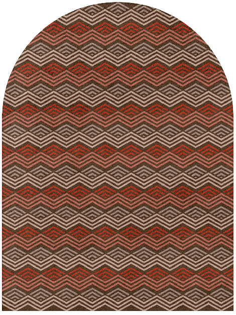 Chevron Wave Modern Geometrics Arch Hand Tufted Pure Wool Custom Rug by Rug Artisan