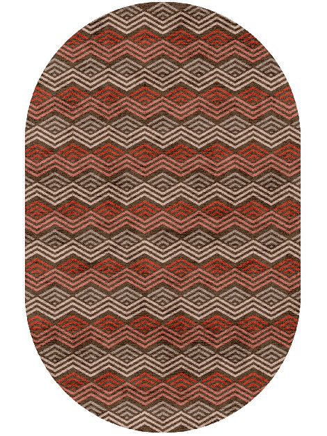 Chevron Wave Modern Geometrics Capsule Hand Tufted Bamboo Silk Custom Rug by Rug Artisan