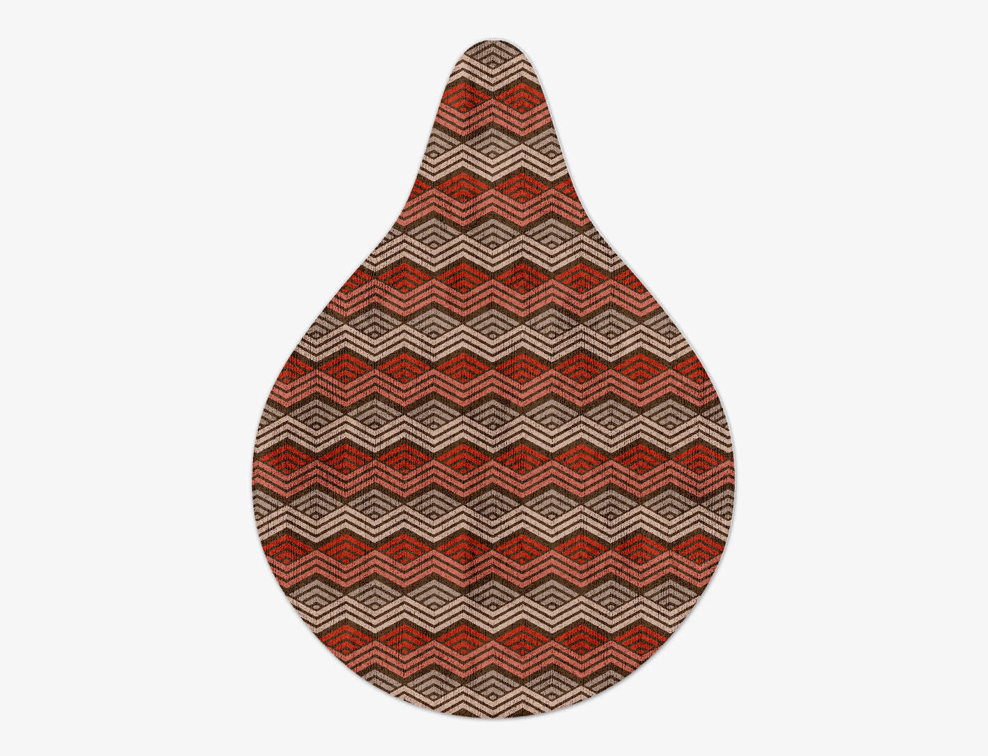 Chevron Wave Modern Geometrics Drop Hand Tufted Bamboo Silk Custom Rug by Rug Artisan