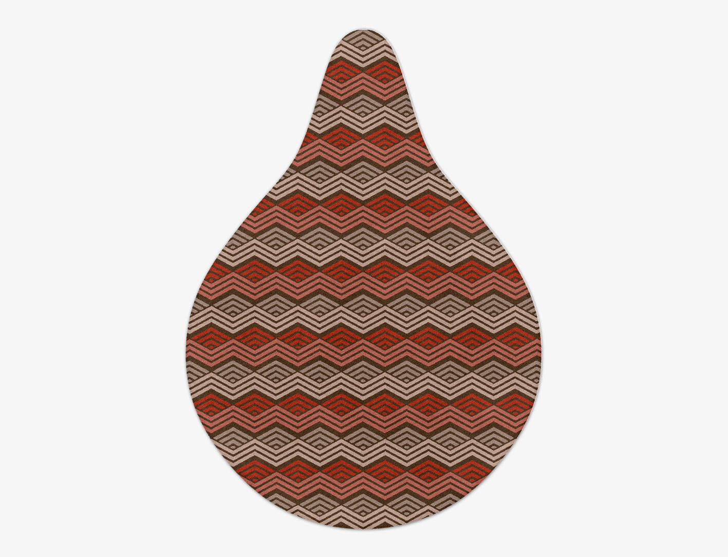 Chevron Wave Modern Geometrics Drop Hand Tufted Pure Wool Custom Rug by Rug Artisan