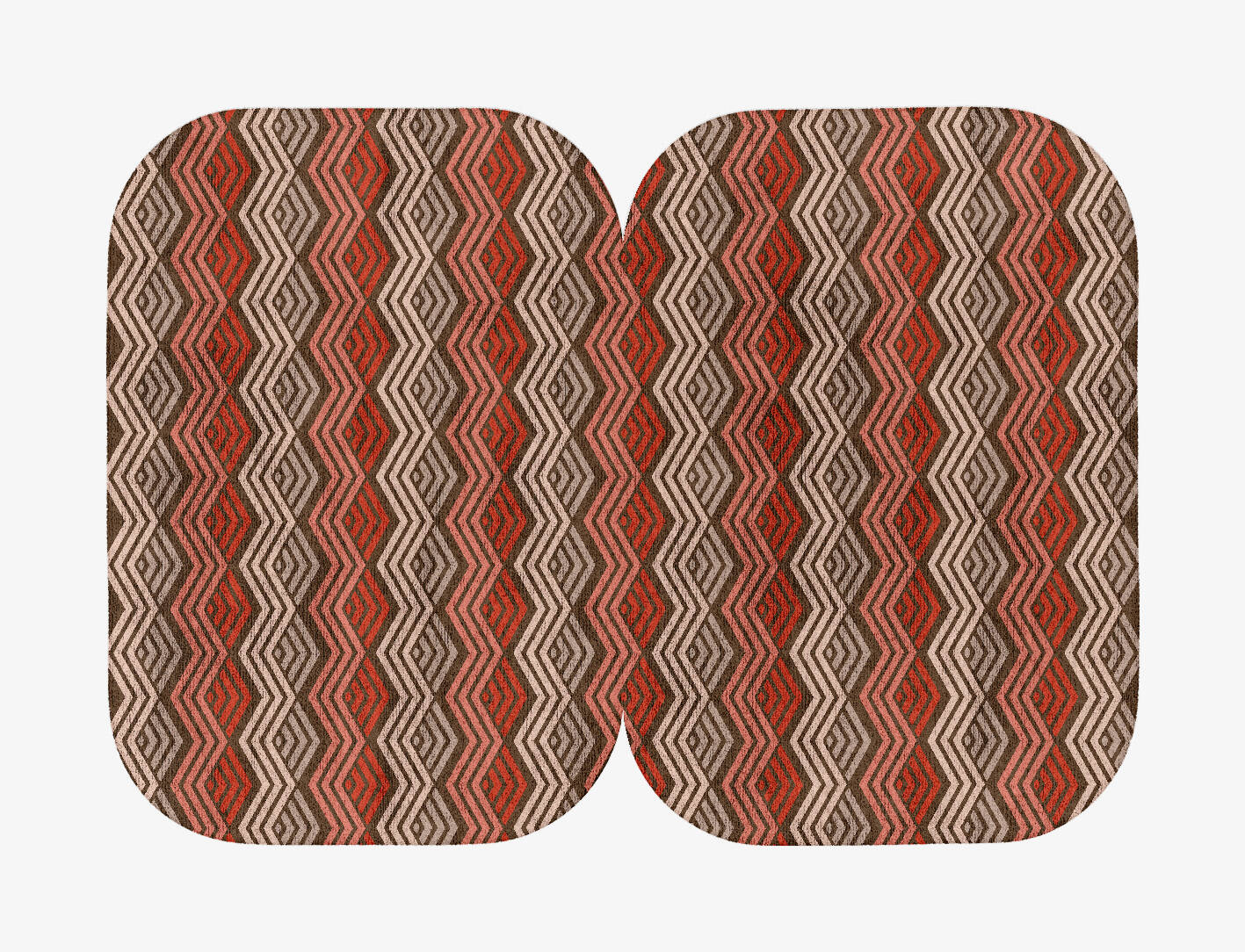 Chevron Wave Modern Geometrics Eight Hand Tufted Bamboo Silk Custom Rug by Rug Artisan