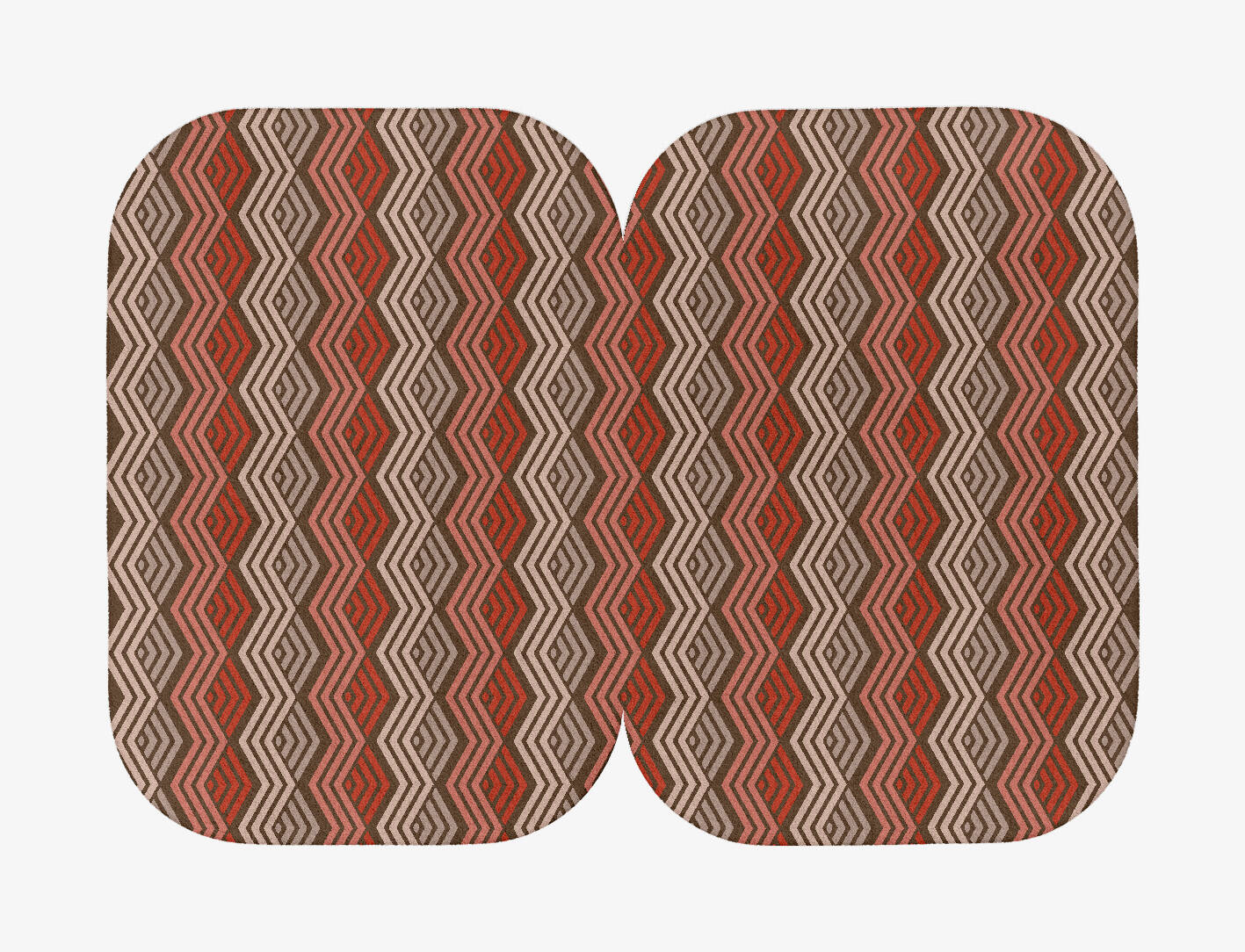 Chevron Wave Modern Geometrics Eight Hand Tufted Pure Wool Custom Rug by Rug Artisan