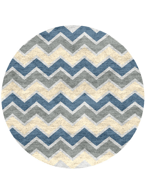 Chevy Kids Round Hand Knotted Bamboo Silk Custom Rug by Rug Artisan