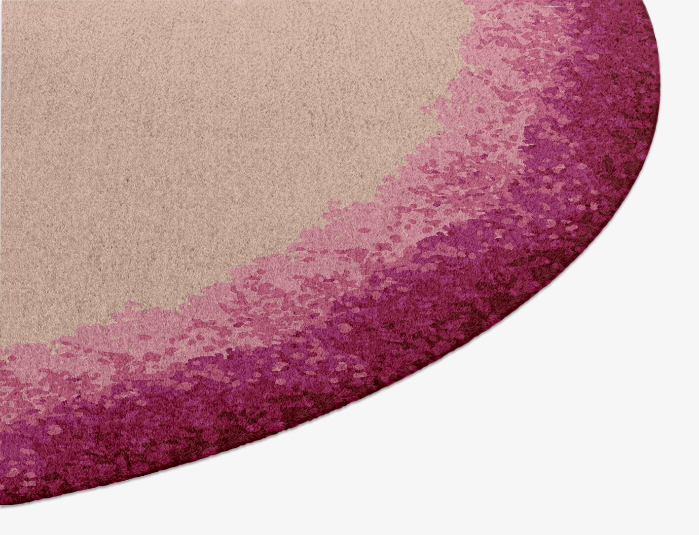 Chic Gradation Oval Hand Knotted Tibetan Wool Custom Rug by Rug Artisan