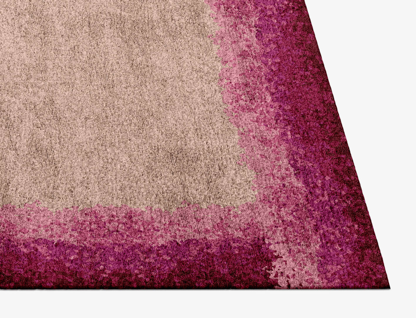 Chic Gradation Rectangle Hand Knotted Bamboo Silk Custom Rug by Rug Artisan