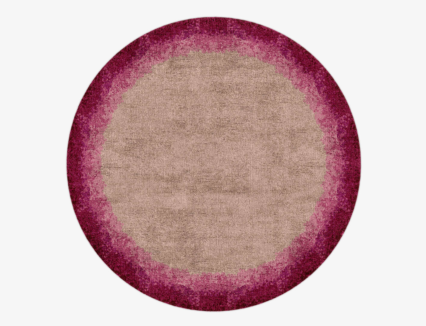 Chic Gradation Round Hand Knotted Bamboo Silk Custom Rug by Rug Artisan