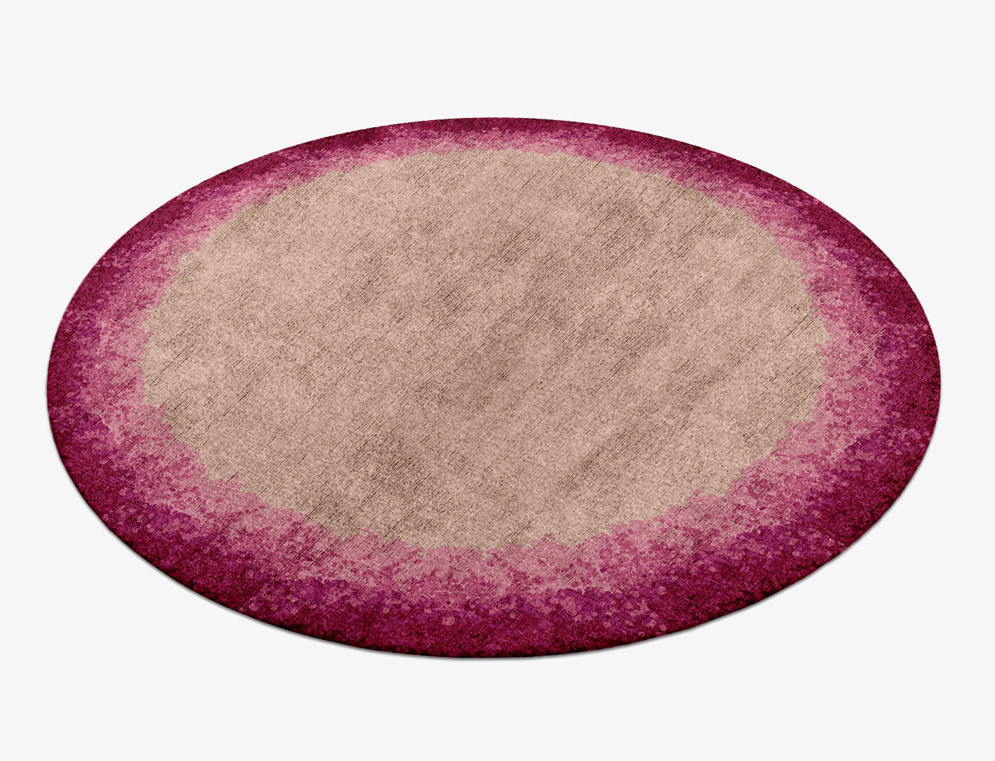 Chic Gradation Round Hand Knotted Bamboo Silk Custom Rug by Rug Artisan