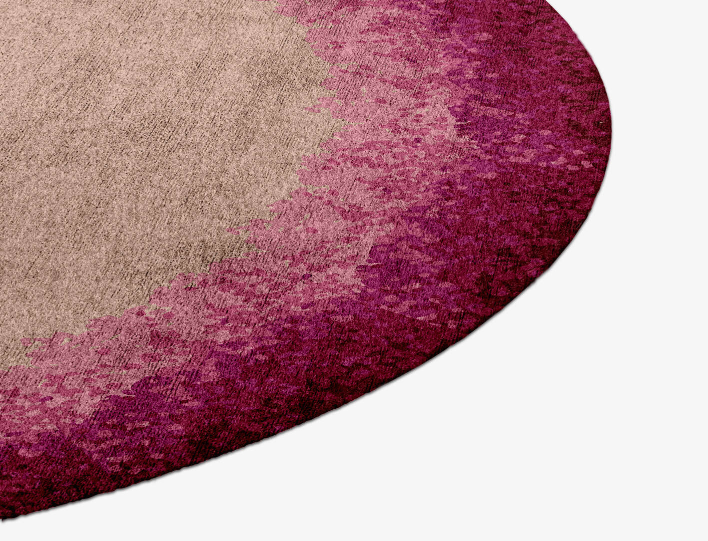 Chic Gradation Round Hand Knotted Bamboo Silk Custom Rug by Rug Artisan