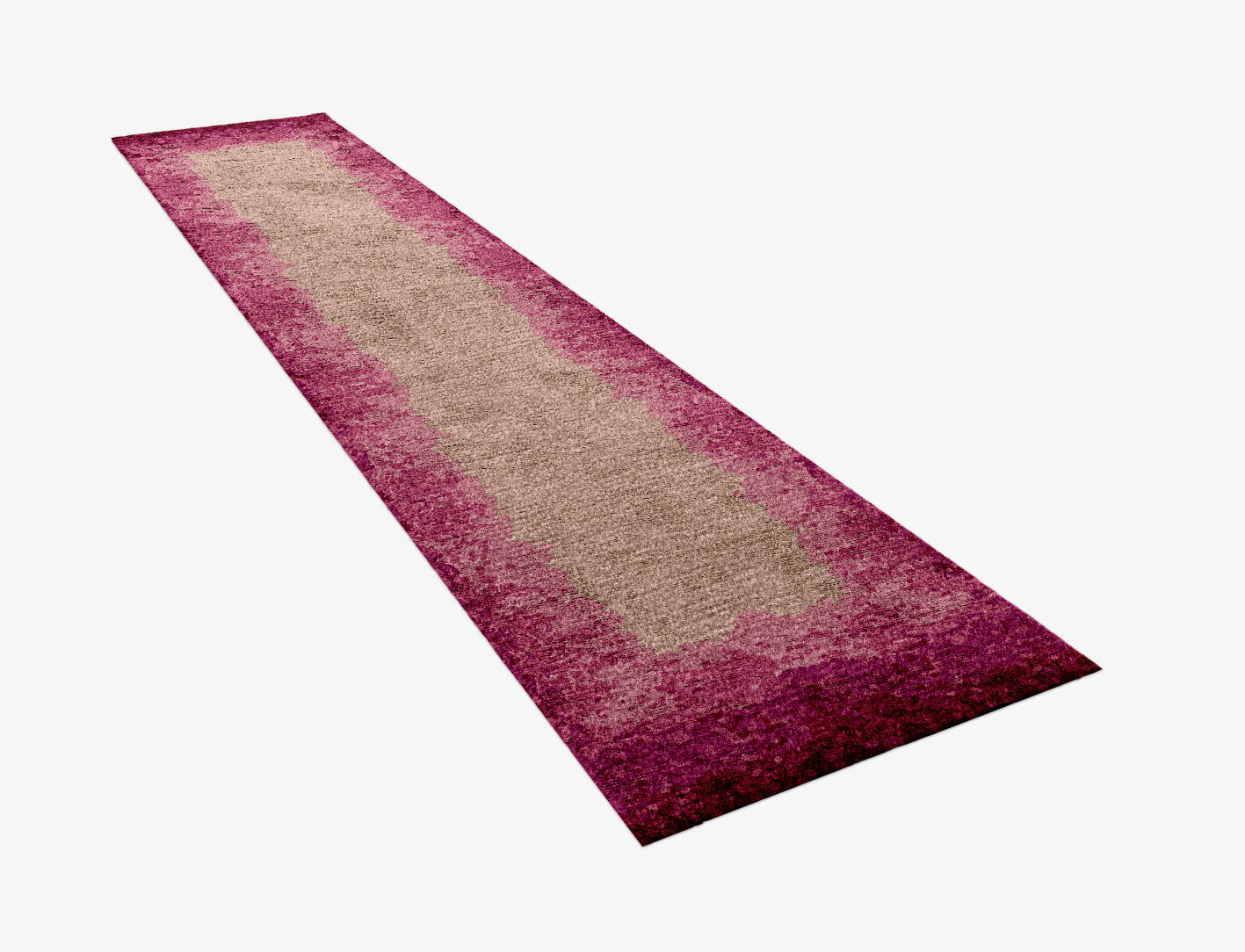 Chic Gradation Runner Hand Knotted Bamboo Silk Custom Rug by Rug Artisan