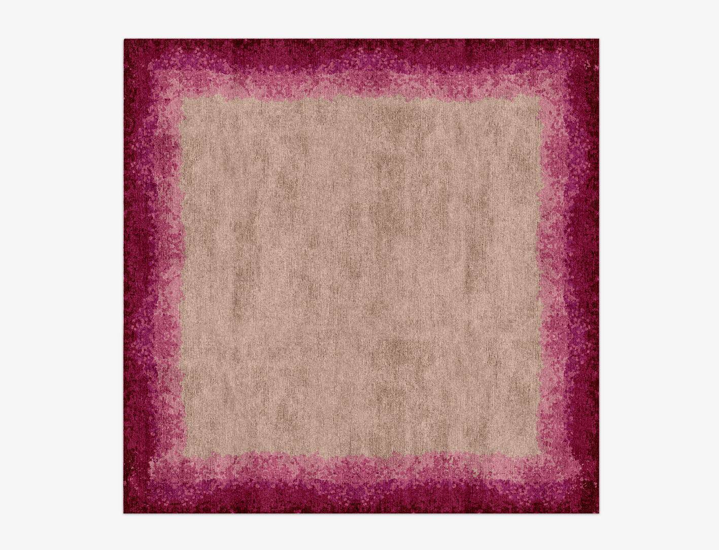 Chic Gradation Square Hand Knotted Bamboo Silk Custom Rug by Rug Artisan